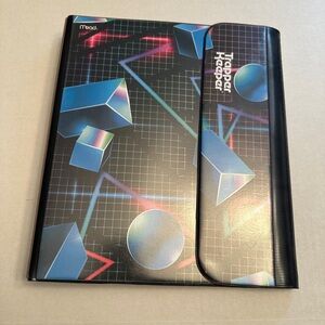Vtg Style 80s 90s Mead Trapper Keeper Binder  1" Round Binder Rings Folders